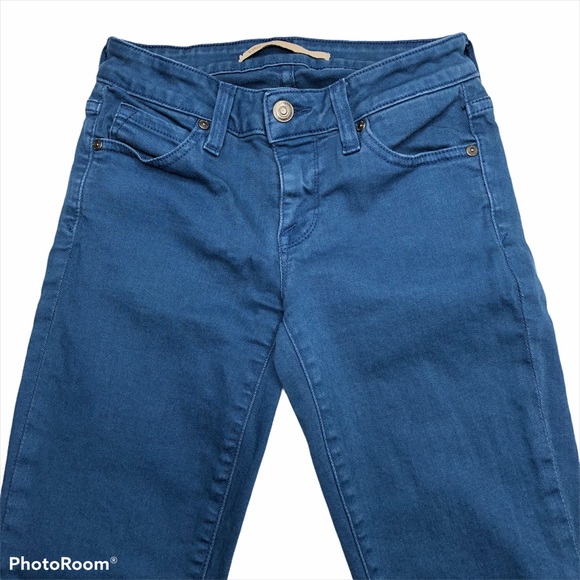 Vince Crop Skinny Ankle Glacier Blue Stretch Jeans - Picture 3 of 16